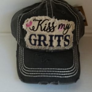 Black ball cap Kiss my Grits